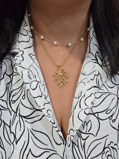 Coral Love Necklace