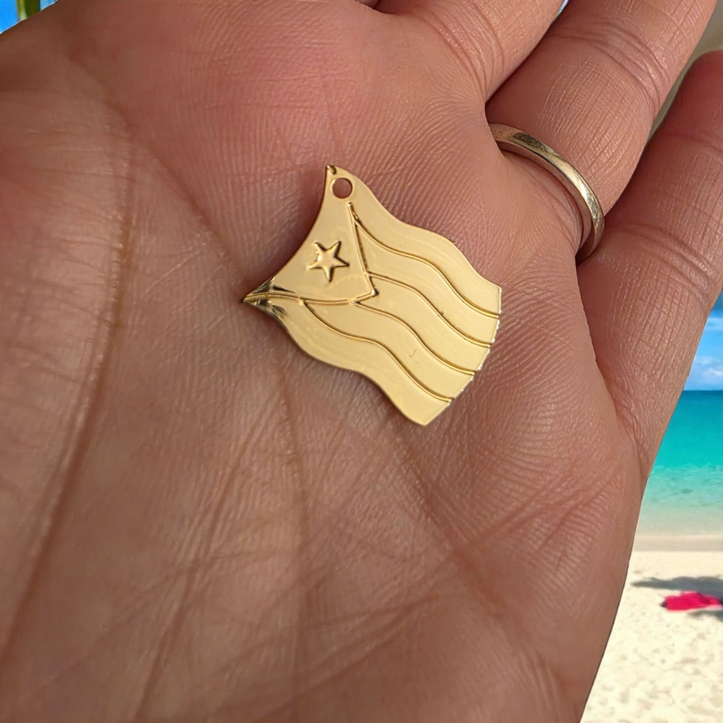 PR mini Gold Flag