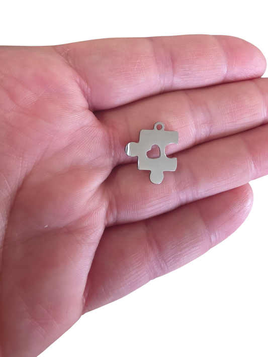 Puzzle Silver Charm