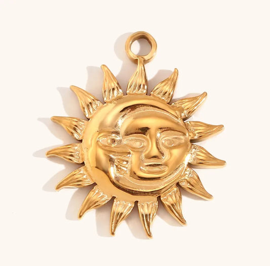 Half sun/moon charm