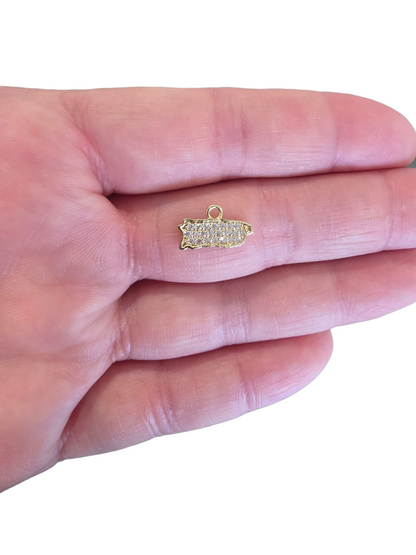 PR Mini Diamond Map Charm
