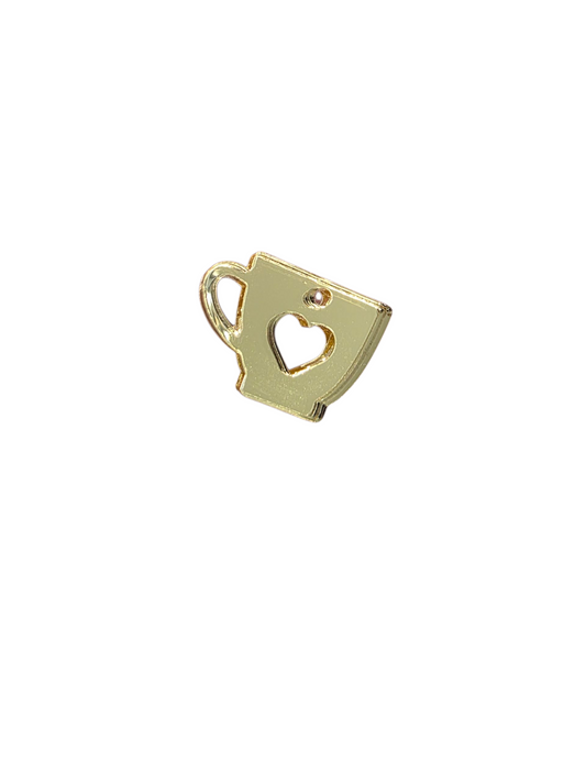 Gold Coffee Cup Charm