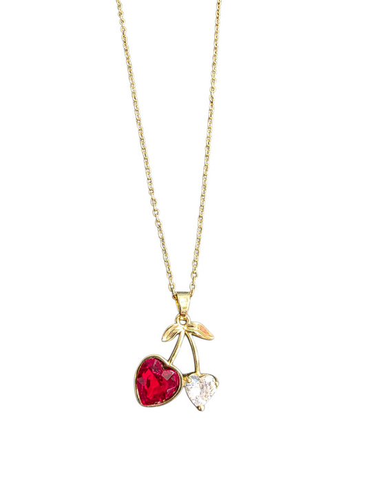 Cherry Heart Necklace