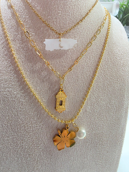 Puerto Rico Moon Necklace