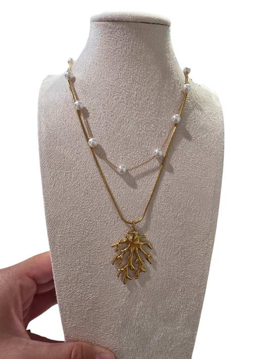Coral Love Necklace