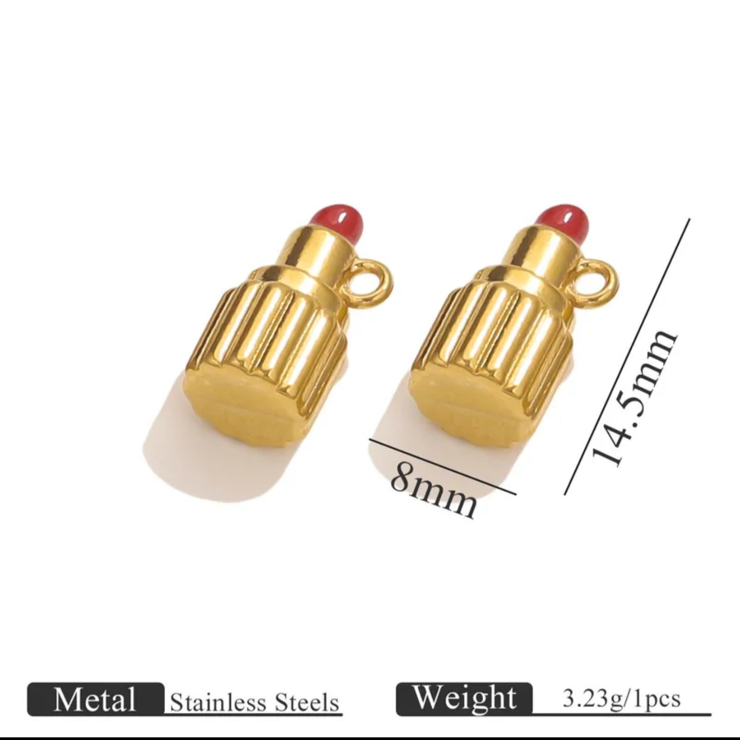 Mini Lipstic Charm