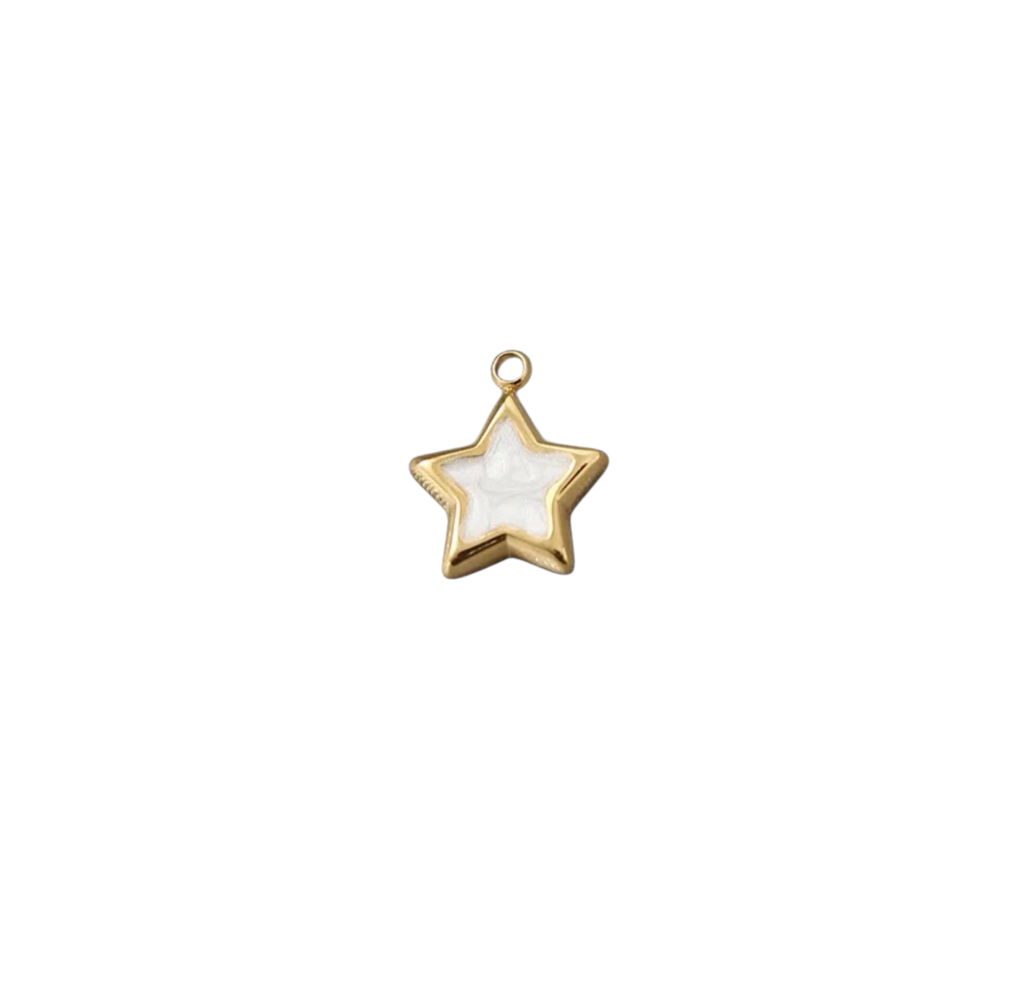 White Mini Star Charm