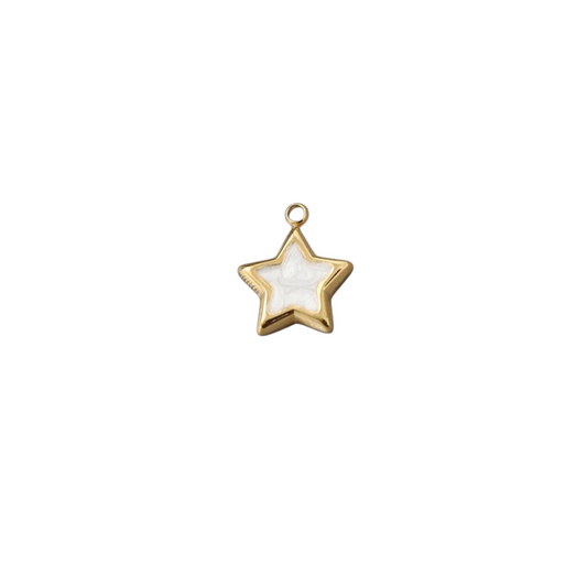White Mini Star Charm
